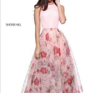 BLUE Beautiful Sherri Hill Prom Dress